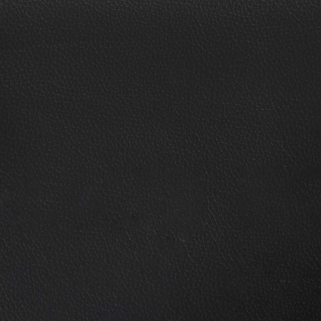 Πλαίσιο κρεβατιού χωρίς Στρώμα Hvar Λευκό/Μαύρο 140x200εκ Συνθ. Δέρμα