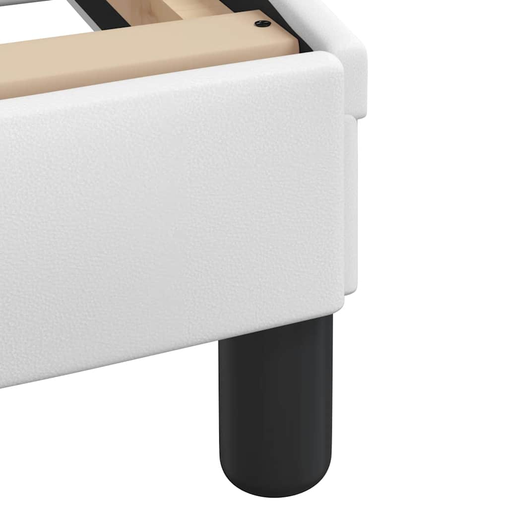 Σκελετός Κρεβατιού Χωρίς Στρώμα Zadar Λευκό 180x200 εκ. Συνθετικό Δέρμα