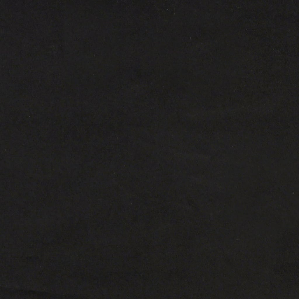 Κρεβάτι με Στρώμα Dover Μαύρο 100x200 εκ. Βελούδινο - Pakobazaar