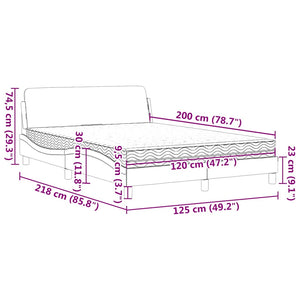Κρεβάτι με Στρώμα Dover Σκούρο Πράσινο 120x200εκ. Βελούδινο