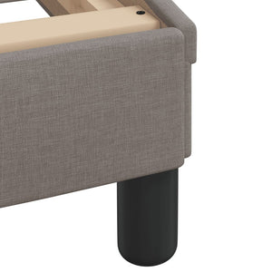 Κρεβάτι με Στρώμα Hvar Taupe 90x200 εκ. Υφασμάτινο