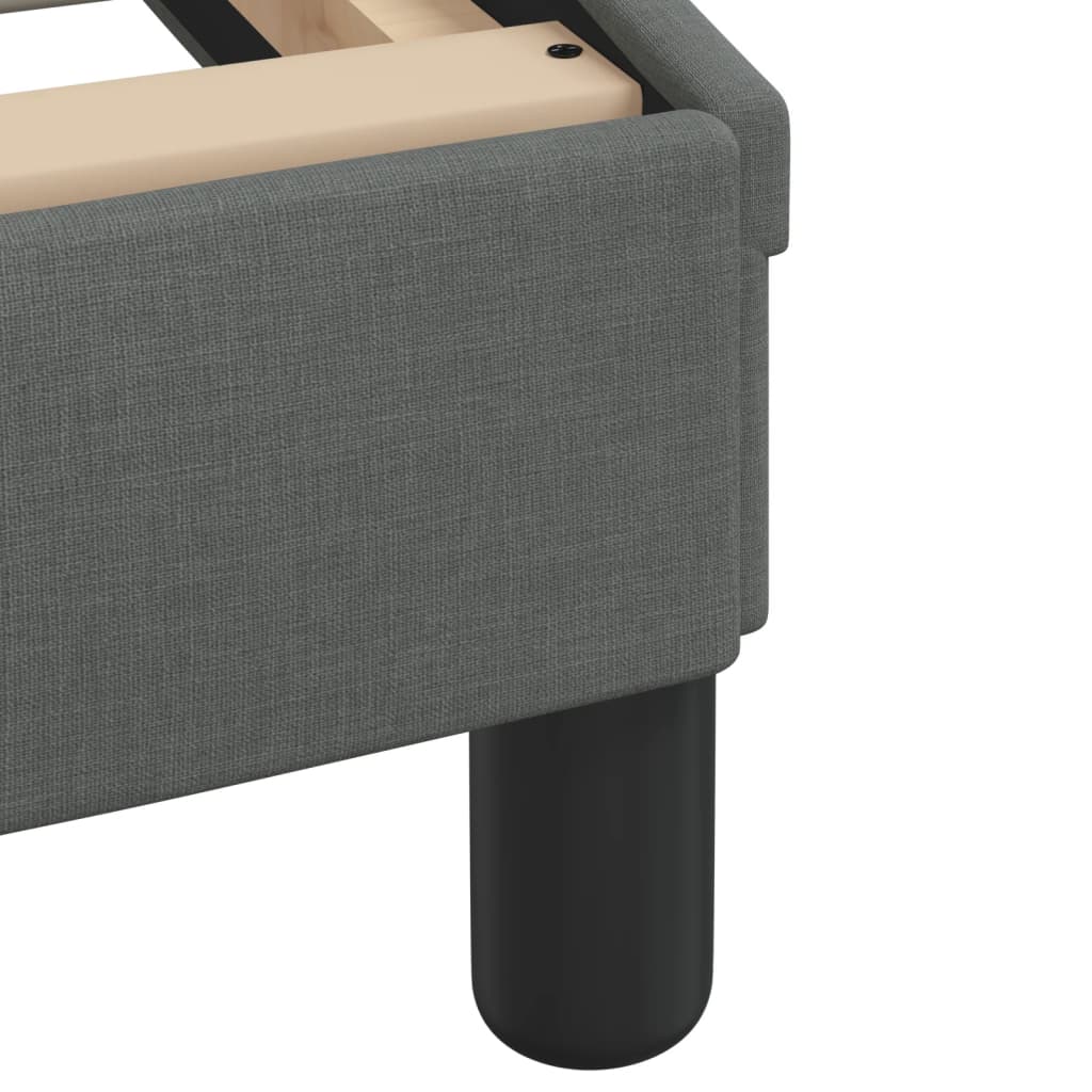 Κρεβάτι με Στρώμα Hvar Σκούρο Γκρι 180x200 εκ Υφασμάτιν