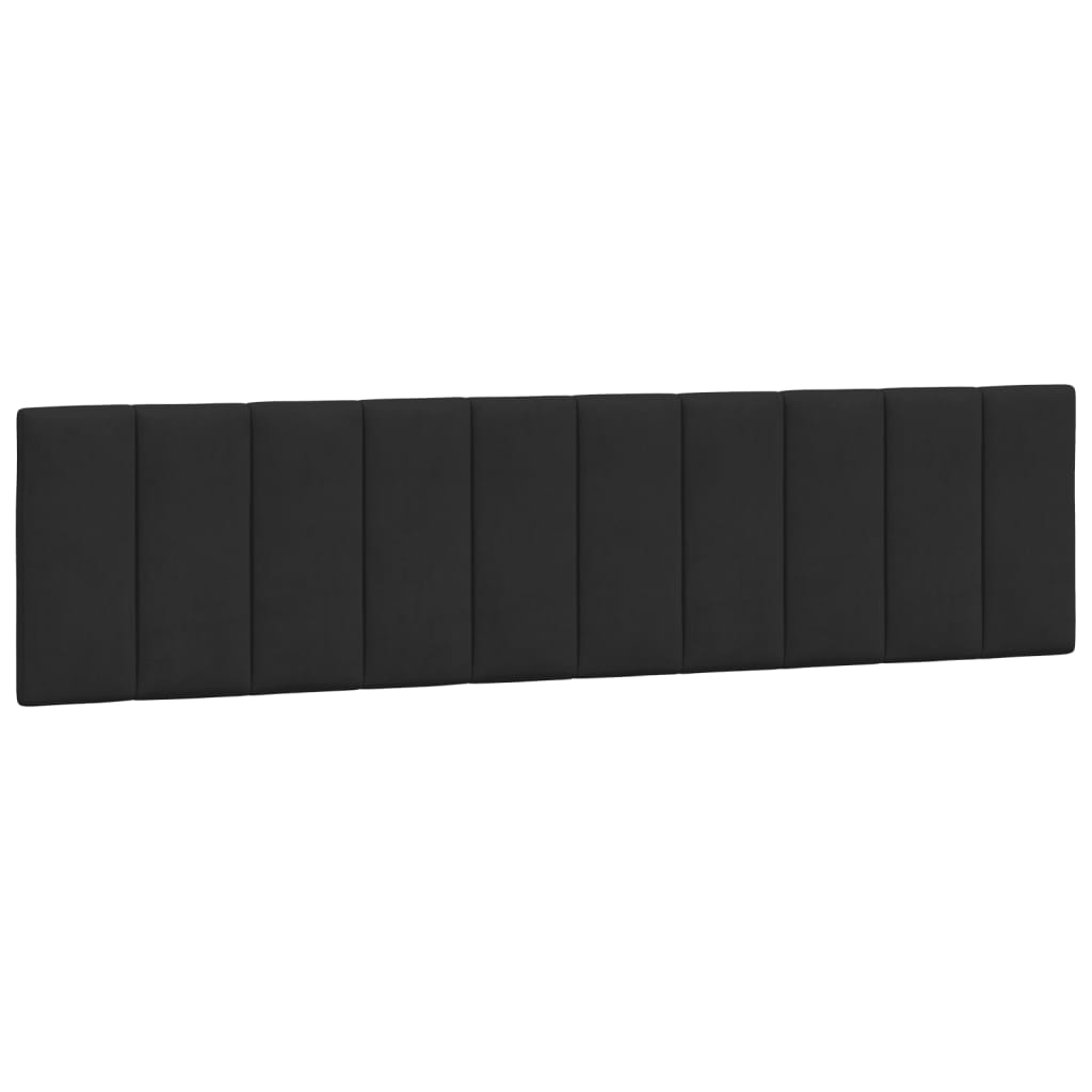 Κρεβάτι με Στρώμα Hanko Μαύρο 200x200 εκ. Βελούδινο - Pakobazaar