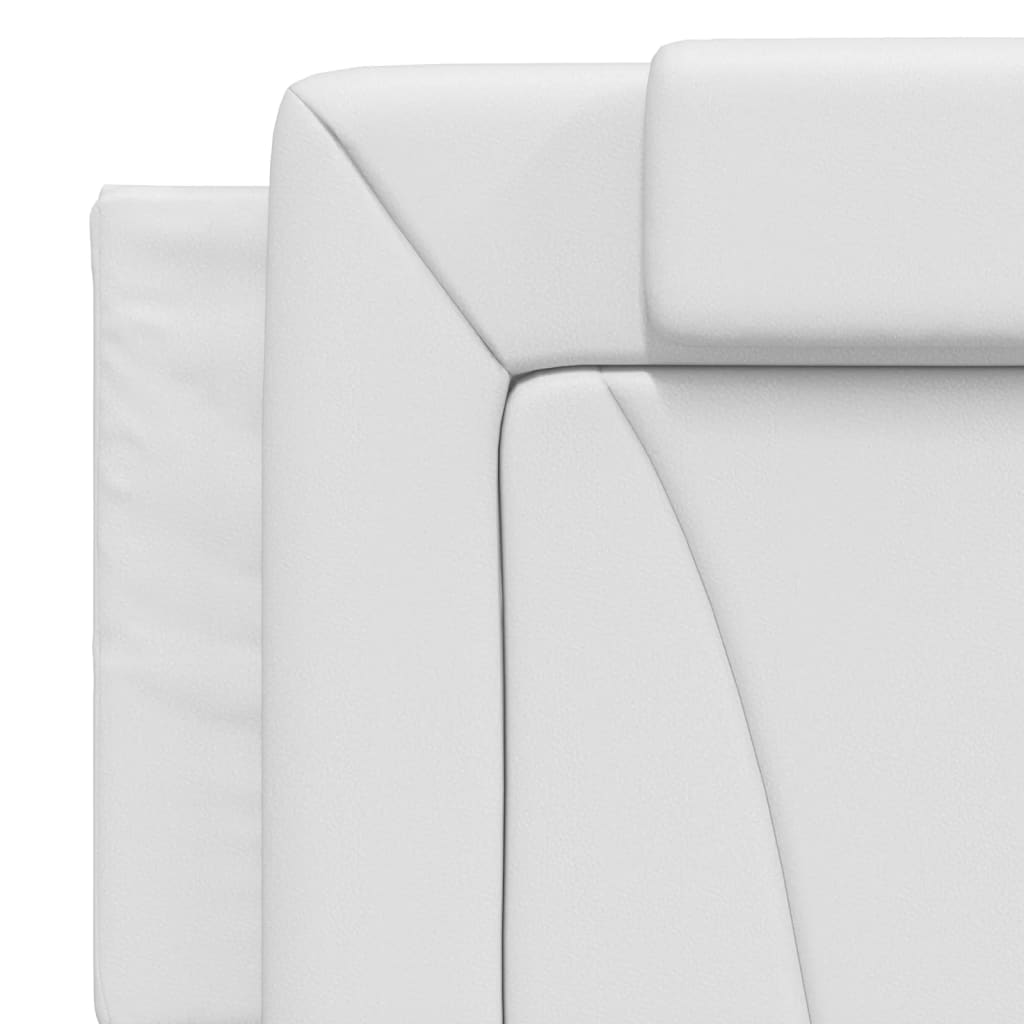 Κρεβάτι Viana με Στρώμα Λευκό 160x200εκ.από Συνθετικό Δέρμα