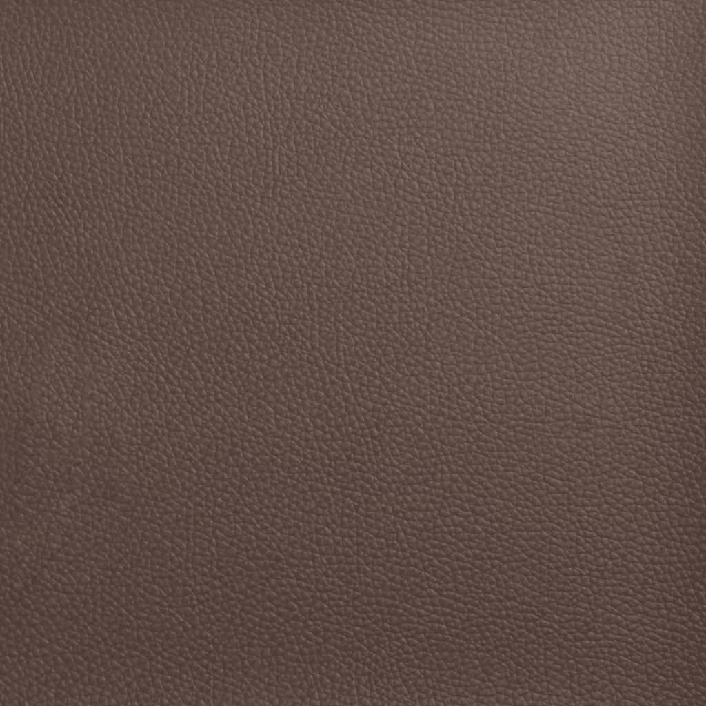 Κρεβάτι με Στρώμα Zadar Καφέ 160x200εκ. από Συνθετικό Δέρμα