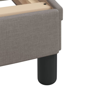 Σκελετός Κρεβατιού με LED Χωρίς Στρώμα Hvar Taupe 90x200 εκ.
