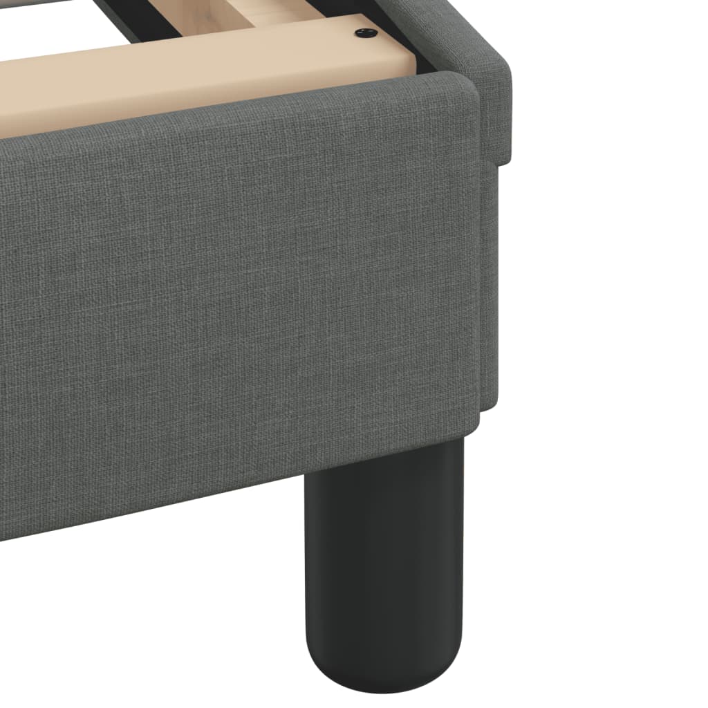 Σκελετός Κρεβατιού με LED Χωρίς Στρώμα Hvar Σκ. Γκρι 200x200 εκ.