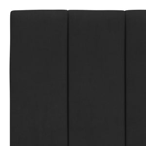 Πλαίσιο Κρεβατιού με LED χωρίς Στρώμα Hanko Μαύρο 80 x 200 εκ. Βελούδινο