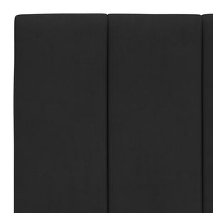 Πλαίσιο Κρεβατιού με LED χωρίς Στρώμα Hanko Μαύρο 100 x 200 εκ. Βελούδινο