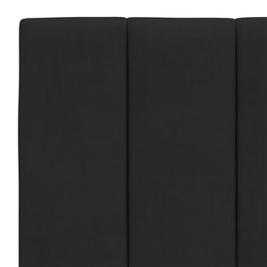 Πλαίσιο Κρεβατιού με LED χωρίς Στρώμα Hanko Μαύρο 120 x 200 εκ. Βελούδινο