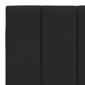 Πλαίσιο Κρεβατιού με LED χωρίς Στρώμα Hanko Μαύρο 160 x 200 εκ. Βελούδινο