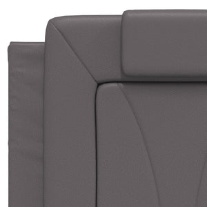 Πλαίσιο Κρεβατιού Viana με LED Χωρίς Στρώμα Γκρι 140x200 εκ.