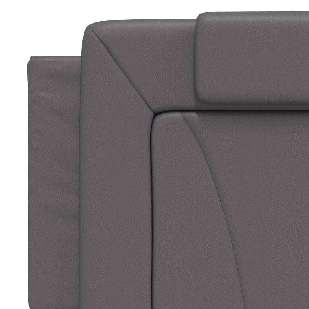 Πλαίσιο Κρεβατιού Viana με LED Χωρίς Στρώμα Γκρι 160x200 εκ.