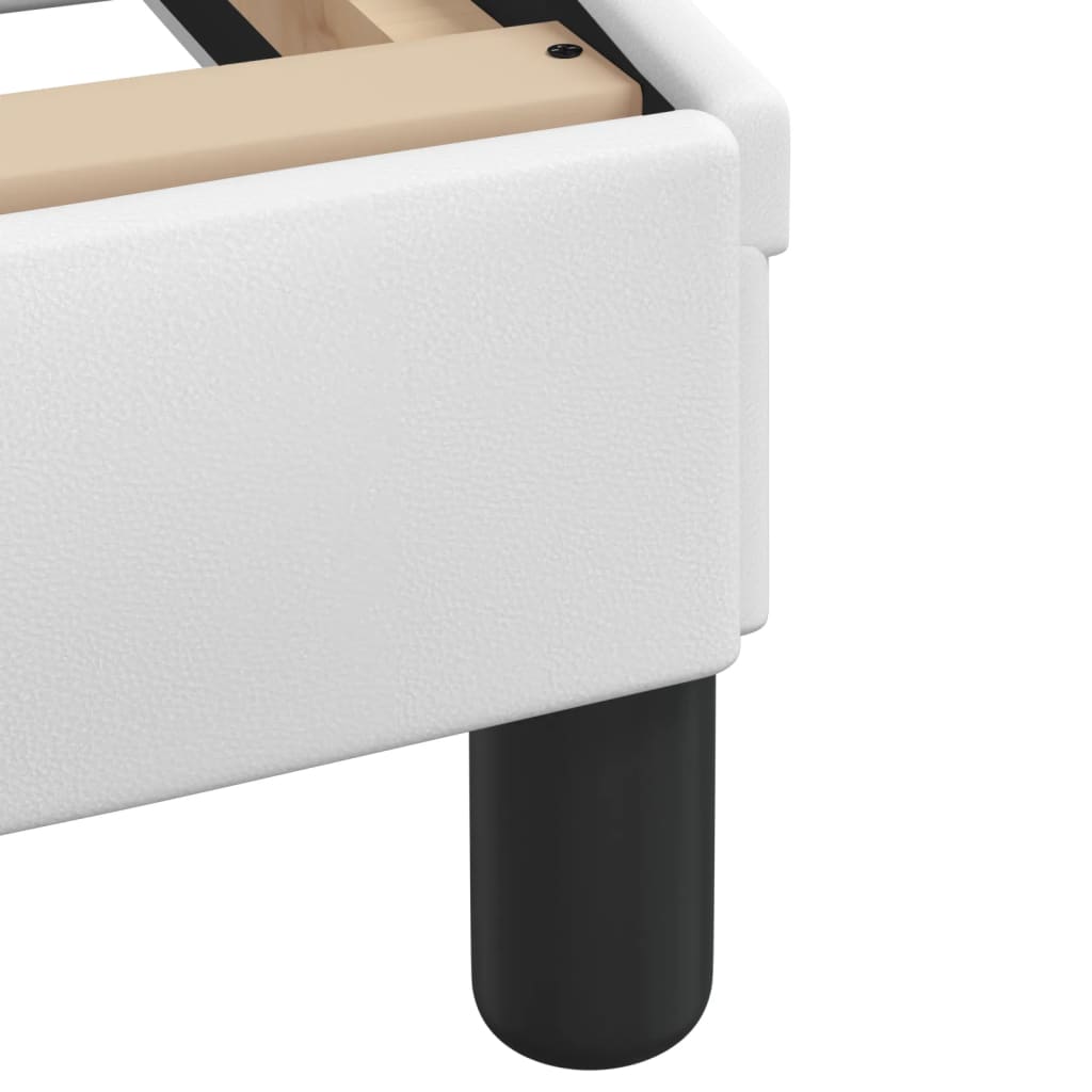 Πλαίσιο Κρεβατιού με LED Χωρίς Στρώμα Zadar Λευκό 200x200 εκ.