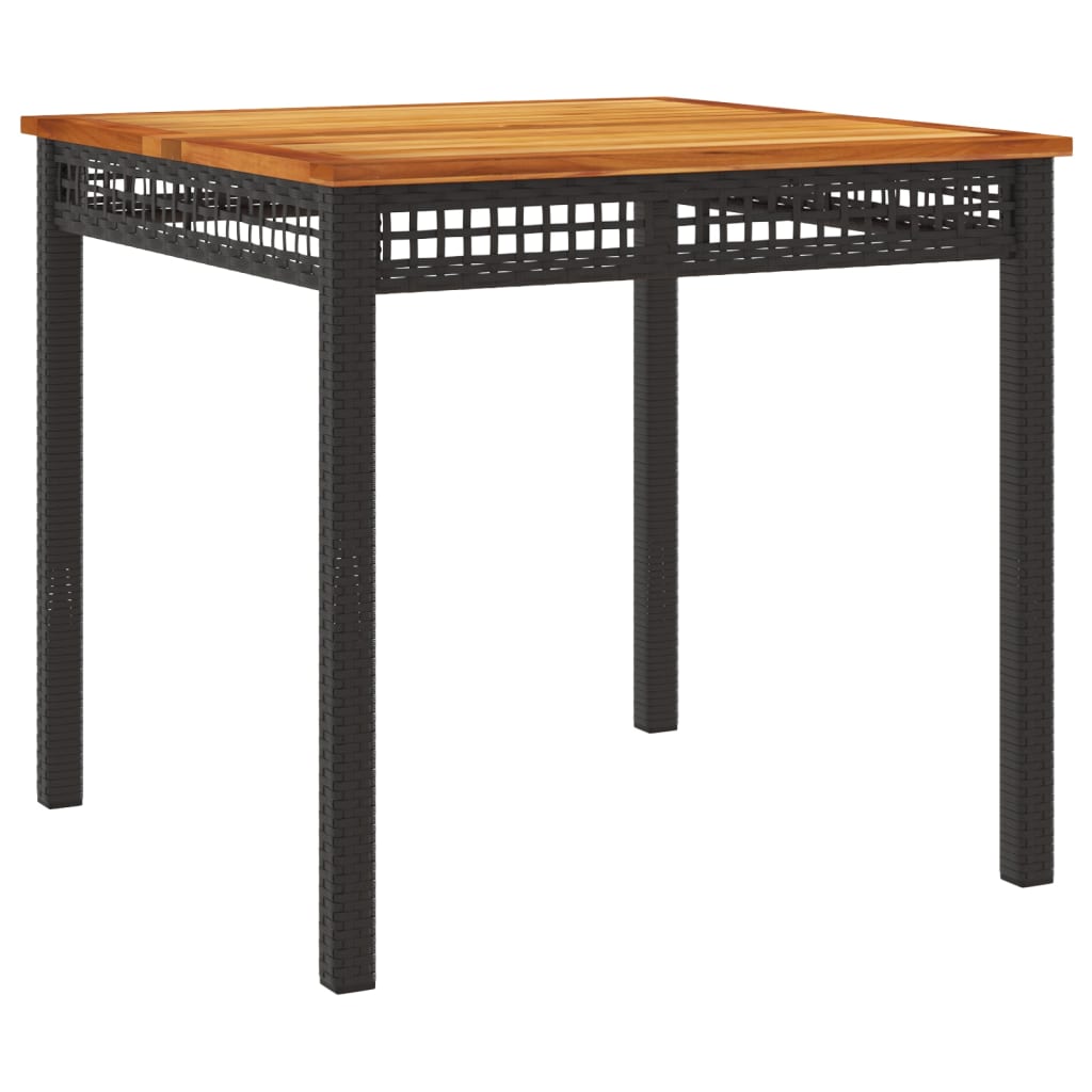 Σετ Τραπεζαρίας Κήπου 5 Τεμαχίων Μαύρο Συνθ. Ρατάν με Μαξιλάρια