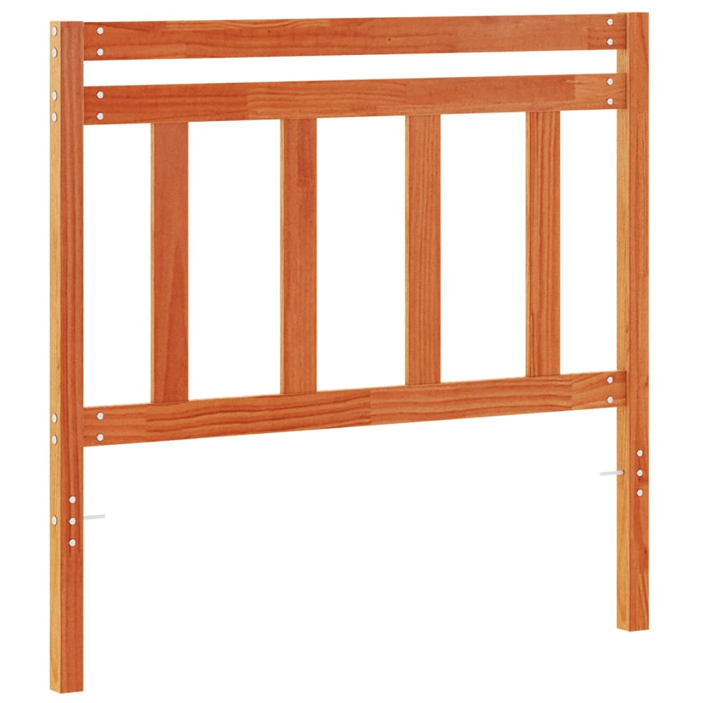 Κεφαλάρι Καφέ Κεριού 100 εκ. από Μασίφ Ξύλο Πεύκου