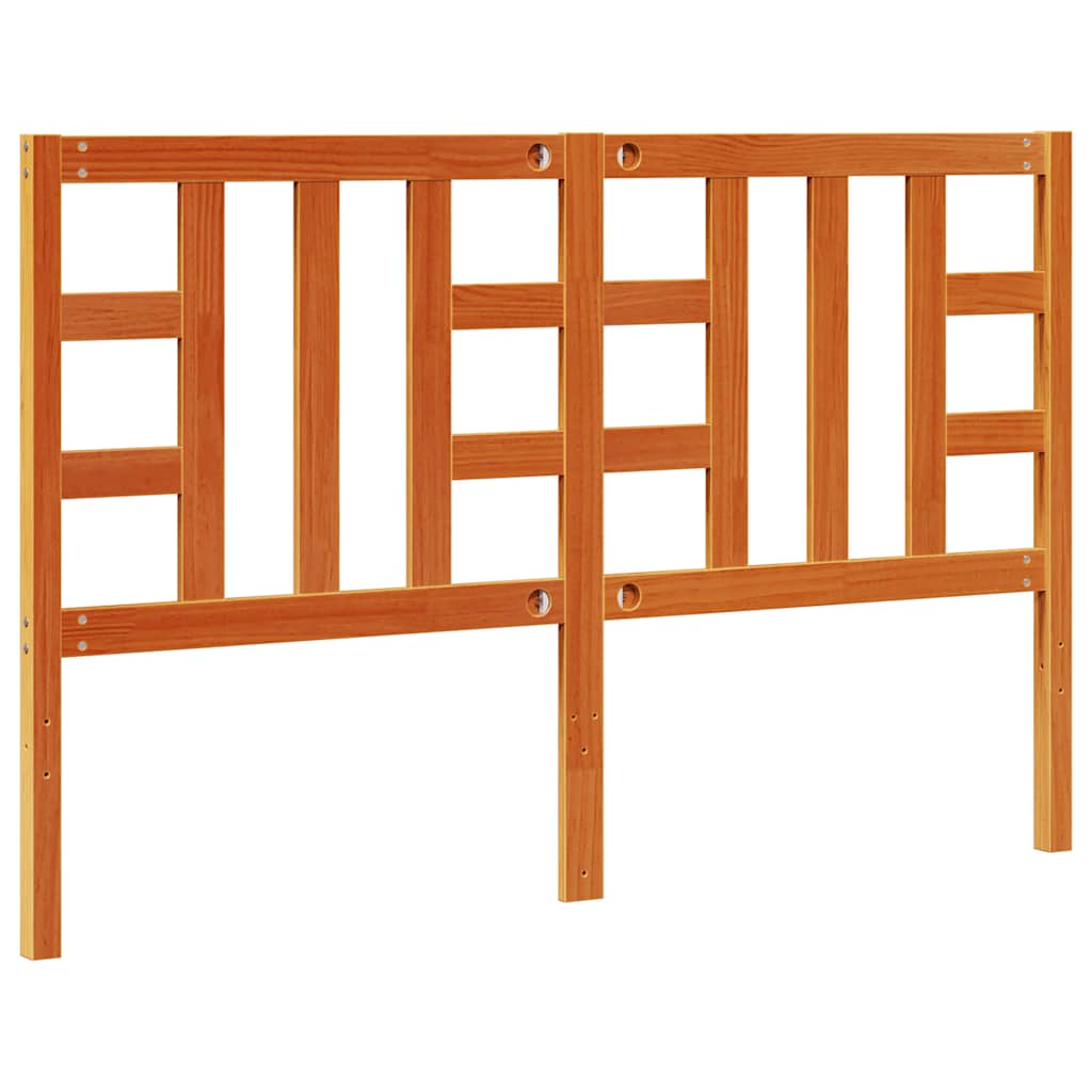 Κεφαλάρι Καφέ Κεριού 150 εκ. από Μασίφ Ξύλο Πεύκου