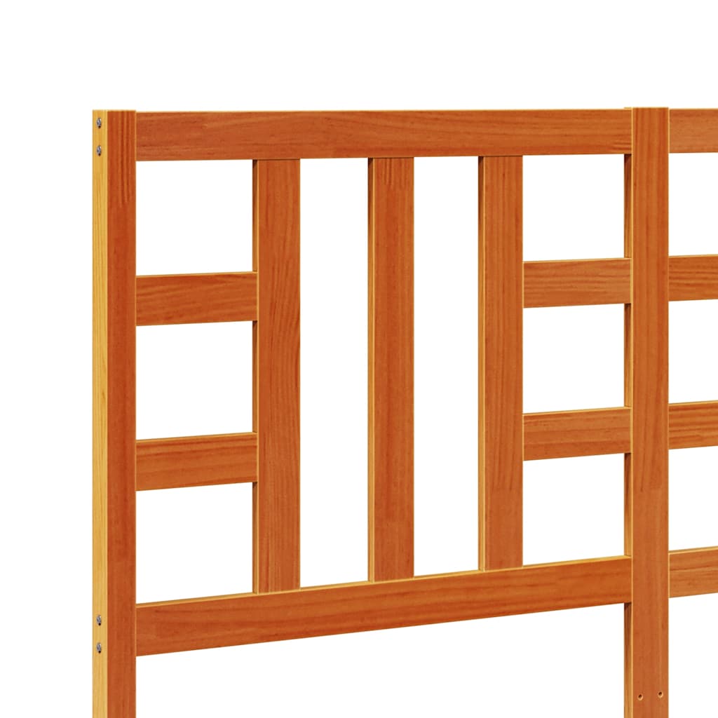 Κεφαλάρι Καφέ Κεριού 150 εκ. από Μασίφ Ξύλο Πεύκου