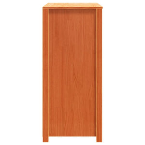 Βοηθητικό Ντουλάπι Καφέ Κεριού 100x40x90 εκ. Μασίφ Ξύλο Πεύκου
