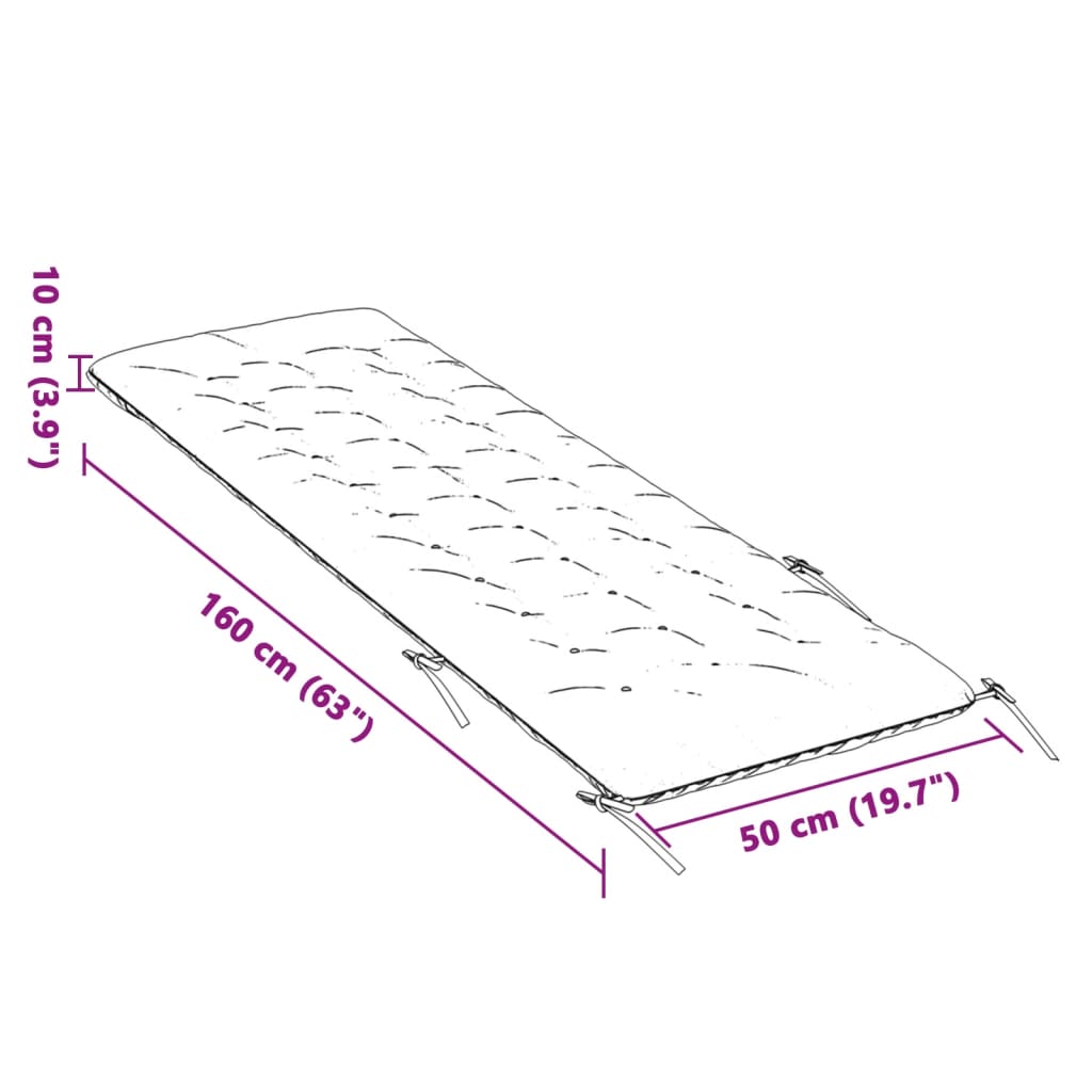 Μαξιλάρι Ξαπλώστρας Κρεμ 160x50x10 εκ. Συνθετικό Καστόρι