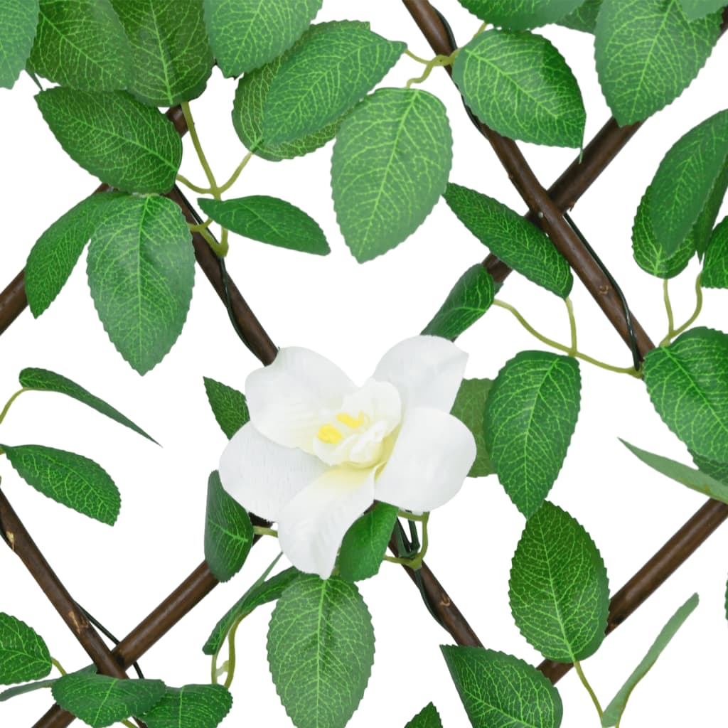 Καφασωτό Επεκτεινόμενο Πράσινο 186x30εκ. Τεχνητός Κισσός