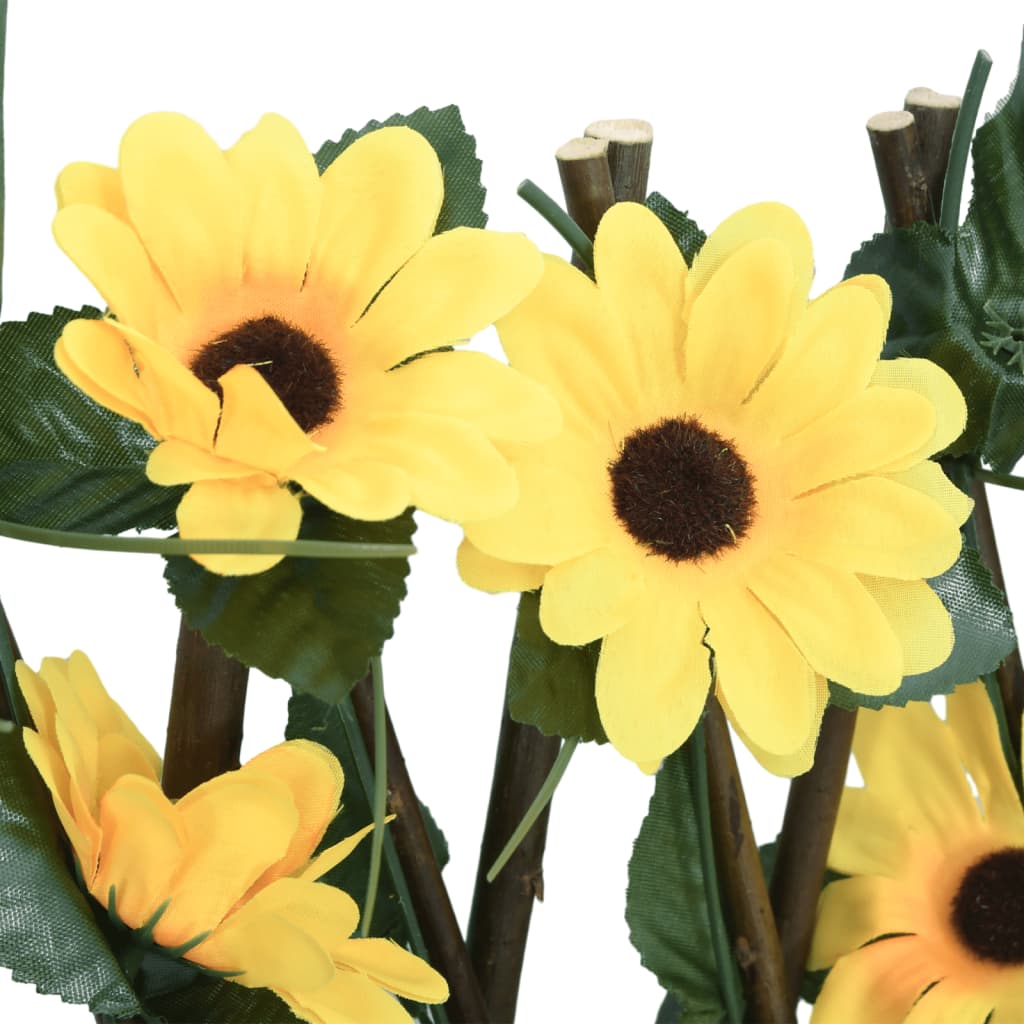 Καφασωτό Επεκτεινόμενο 5 Τεμ. Κίτρινο 180x20εκ. Τεχνητός Κισσός