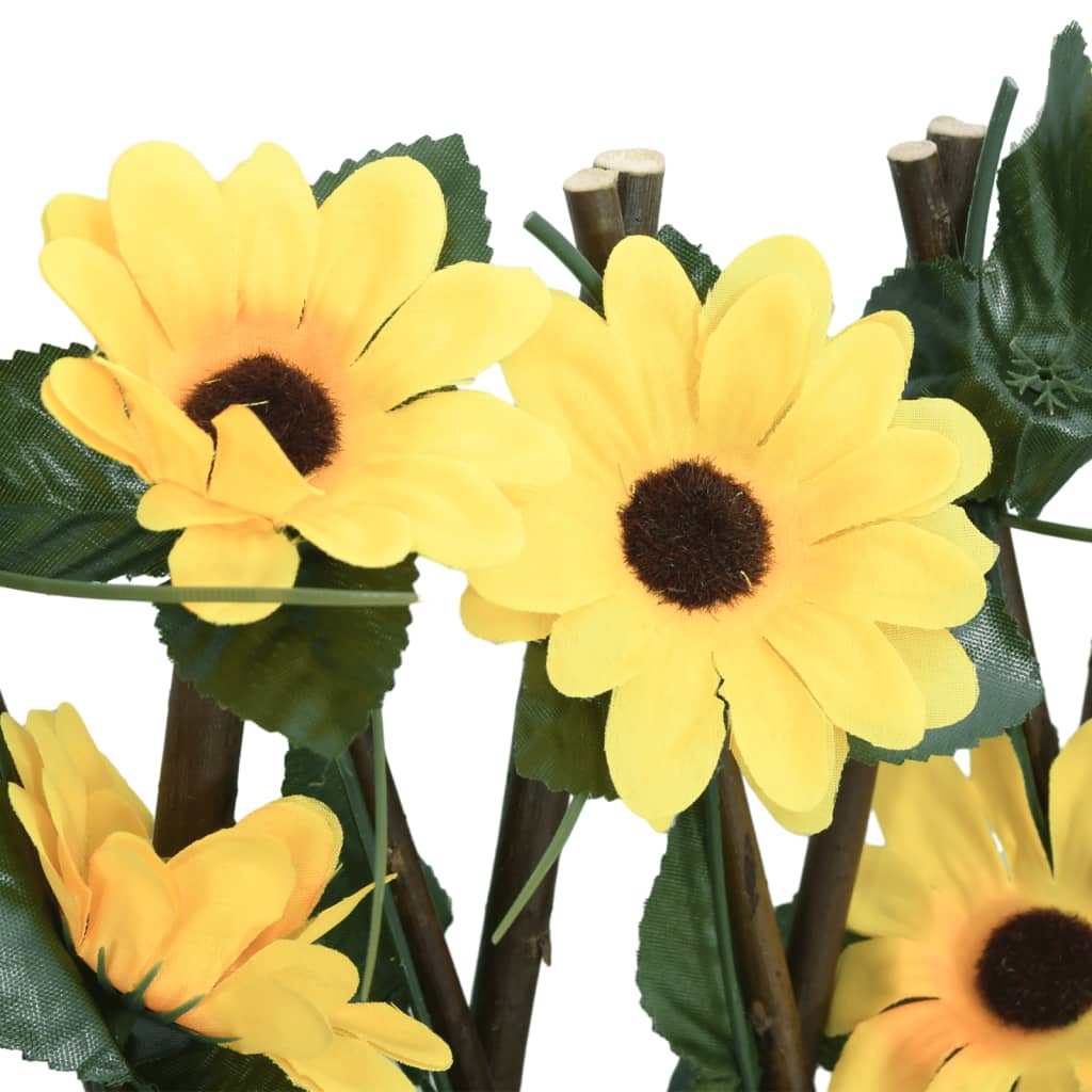 Καφασωτό Επεκτεινόμενο 5 Τεμ. Κίτρινο 180x60εκ. Τεχνητός Κισσός