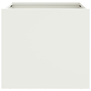 Ζαρντινιέρα Λευκή 32x30x29 εκ. από Χάλυβα - Pakobazaar