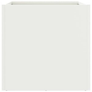 Ζαρντινιέρα Λευκή 32x30x29 εκ. από Χάλυβα - Pakobazaar