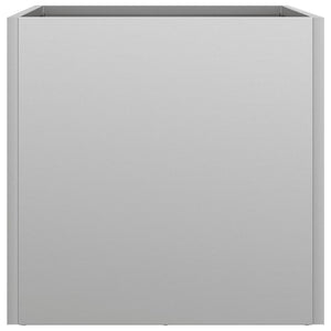 Ζαρντινιέρα Ασημί 32 x 30 x 29 εκ. από Γαλβανισμένο Χάλυβα - Pakobazaar