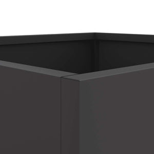 Ζαρντινιέρα Μαύρη 42x40x39 εκ. από Χάλυβα