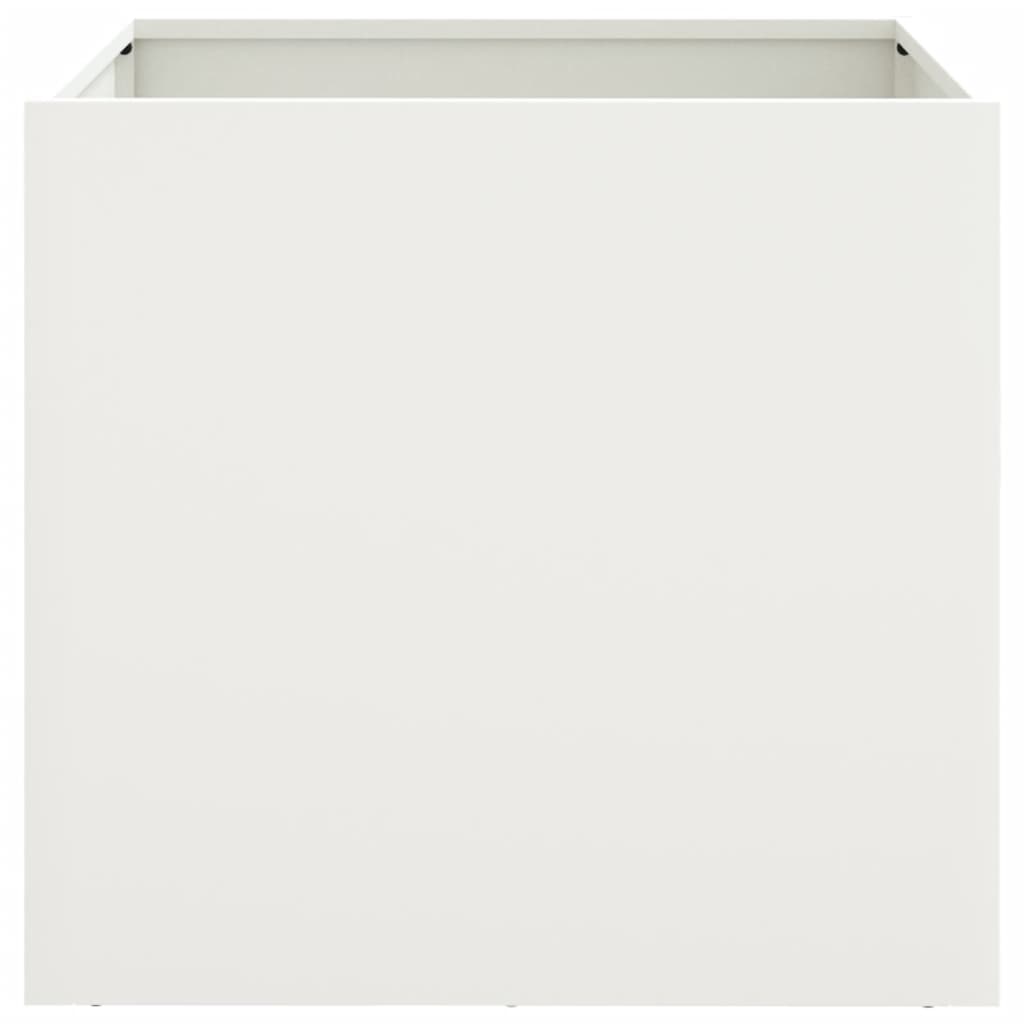 Ζαρντινιέρα Λευκή 42x40x39 εκ. από Χάλυβα