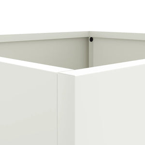 Ζαρντινιέρα Λευκή 42x40x39 εκ. από Χάλυβα