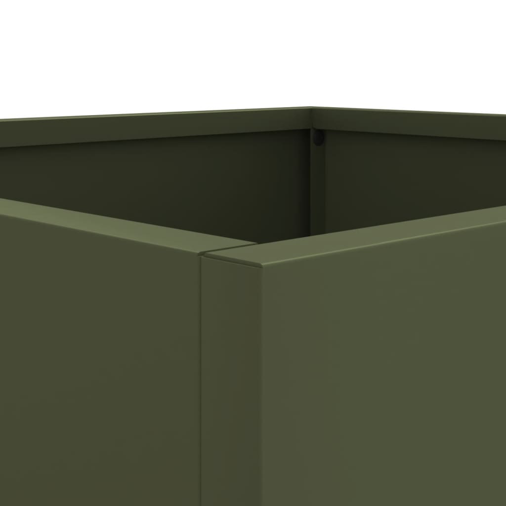Ζαρντινιέρα Λαδί 42x40x39 εκ. από Χάλυβα