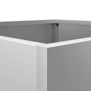 Ζαρντινιέρα Ασημί 32 x 30 x 29 εκ. από Γαλβανισμένο Χάλυβα