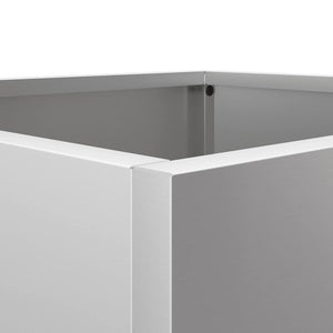 Ζαρντινιέρες 2 τεμ. Ασημί 42 x 40 x 39 εκ. Γαλβανισμένο Χάλυβα