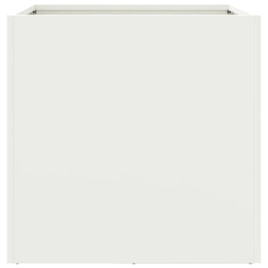 Ζαρντινιέρα Λευκή 49x47x46 εκ. από Χάλυβα