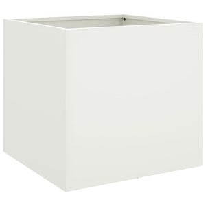 Ζαρντινιέρα Λευκή 49x47x46 εκ. από Χάλυβα
