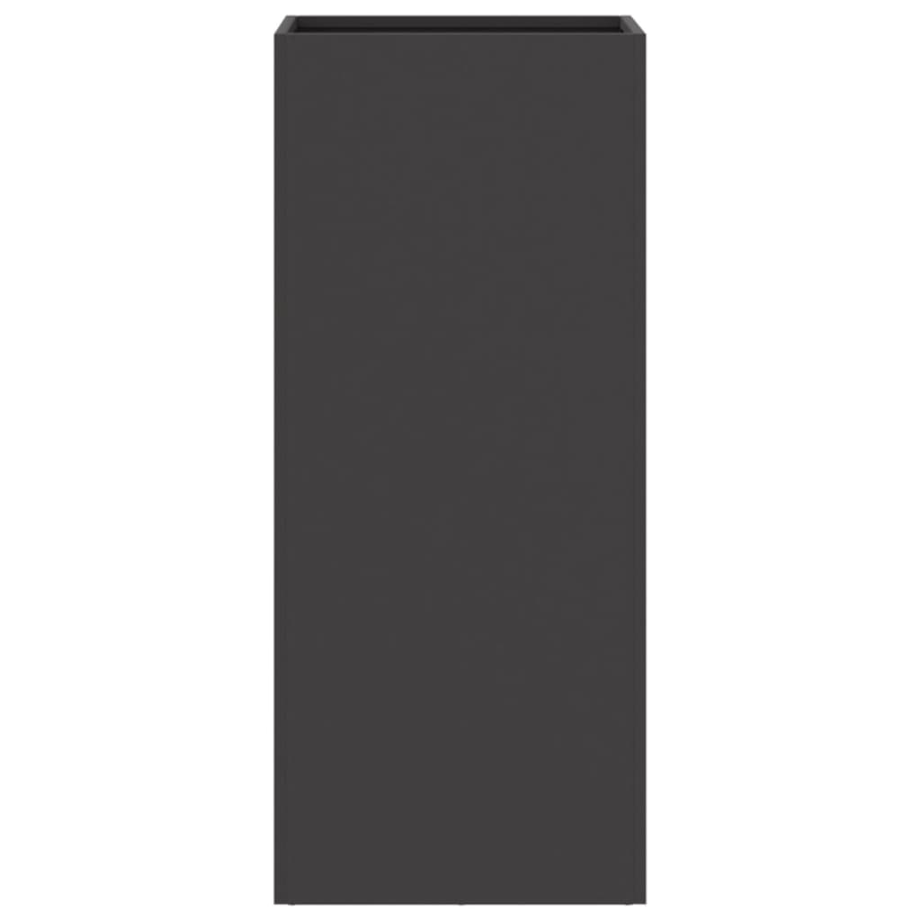 Ζαρντινιέρα Μαύρη 32x29x75 εκ. από Χάλυβα - Pakobazaar