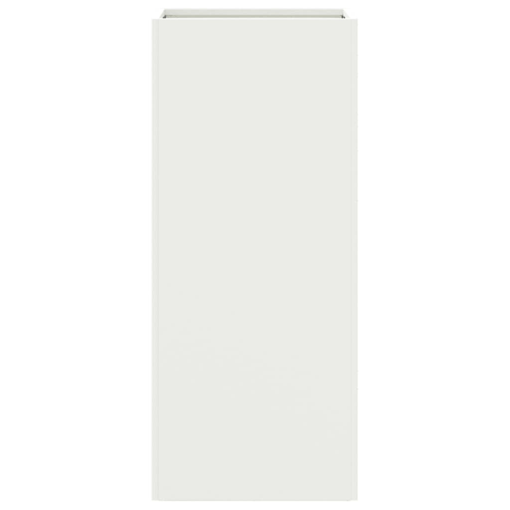 Ζαρντινιέρα Λευκή 32x29x75 εκ. από Χάλυβα