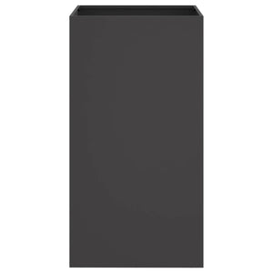Ζαρντινιέρα Μαύρη 42x38x75 εκ. από Χάλυβα