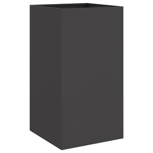 Ζαρντινιέρα Μαύρη 42x38x75 εκ. από Χάλυβα