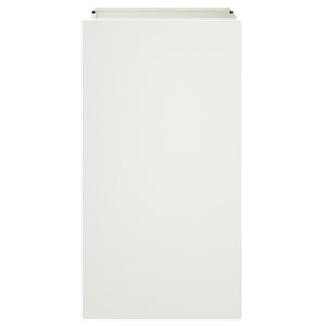 Ζαρντινιέρα Λευκή 42x38x75 εκ. από Χάλυβα - Pakobazaar