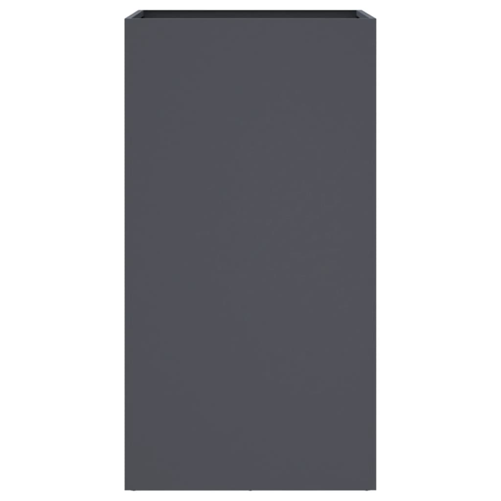 Ζαρντινιέρα Ανθρακί 42x38x75 εκ. από Χάλυβα