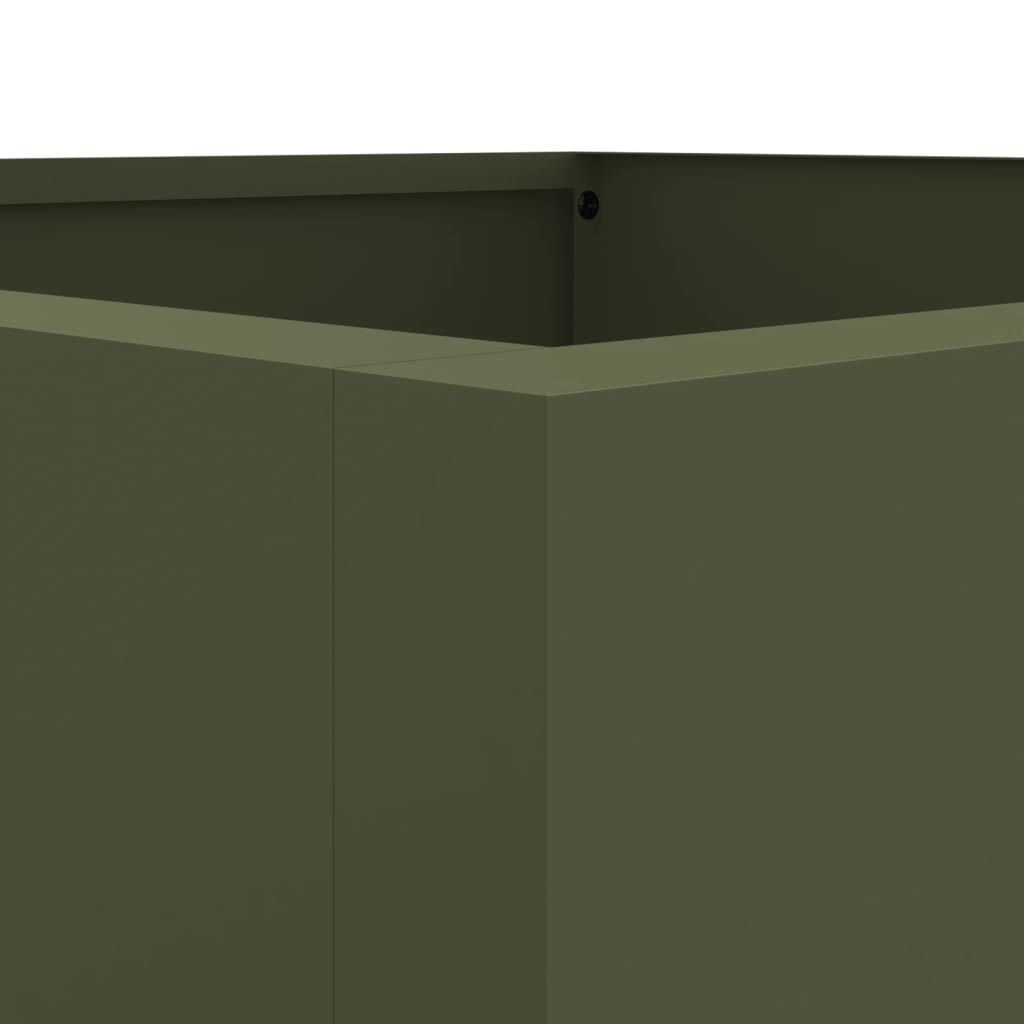 Ζαρντινιέρα Λαδί 42x38x75 εκ. από Χάλυβα