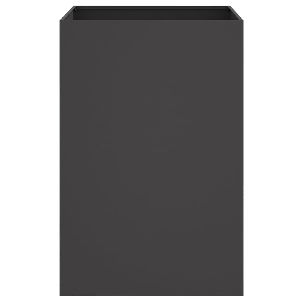 Ζαρντινιέρα Μαύρη 52x48x75 εκ. από Χάλυβα