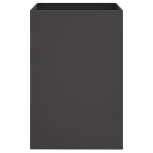 Ζαρντινιέρα Μαύρη 52x48x75 εκ. από Χάλυβα