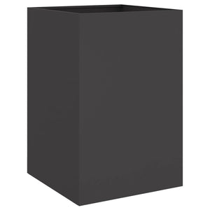 Ζαρντινιέρα Μαύρη 52x48x75 εκ. από Χάλυβα