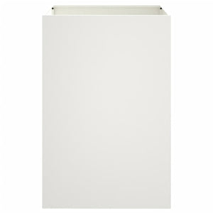Ζαρντινιέρα Λευκή 52x48x75 εκ. από Χάλυβα