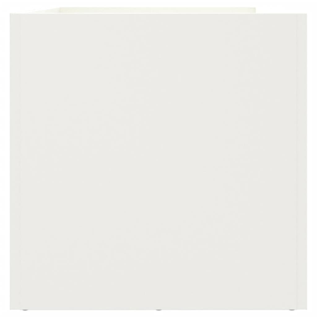 Ζαρντινιέρα Λευκή 62x30x29 εκ. από Χάλυβα - Pakobazaar